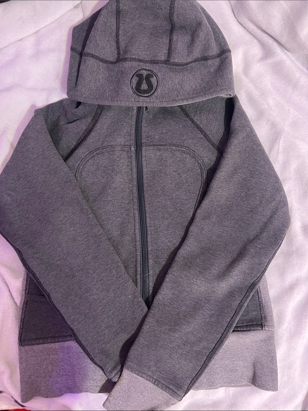 lululemon athletica women’s ' Gray Full-Zip Hoodie Jacket